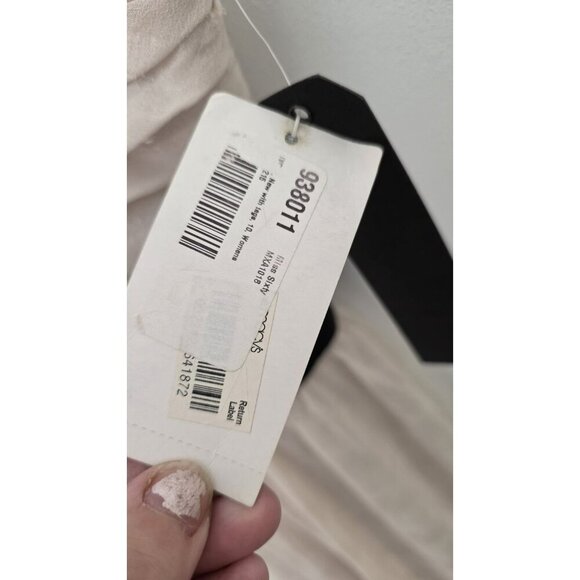 MISS SIXTY M60 Mini DRESS SIZE 10 CREAM BLACK ACCENTS Wedding Guest Shower NWT - Picture 3 of 14